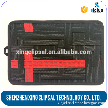 Custom travel gadget cable organizer for tablet pad cell phone